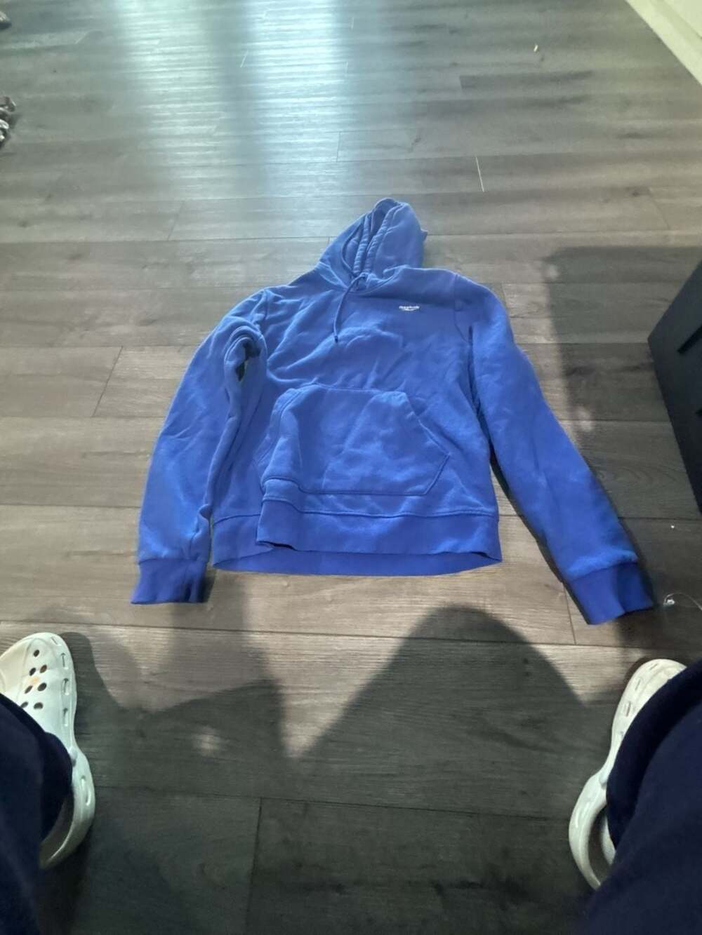 Reebok Hoodie Size M Blue Pullover Sweatshirt